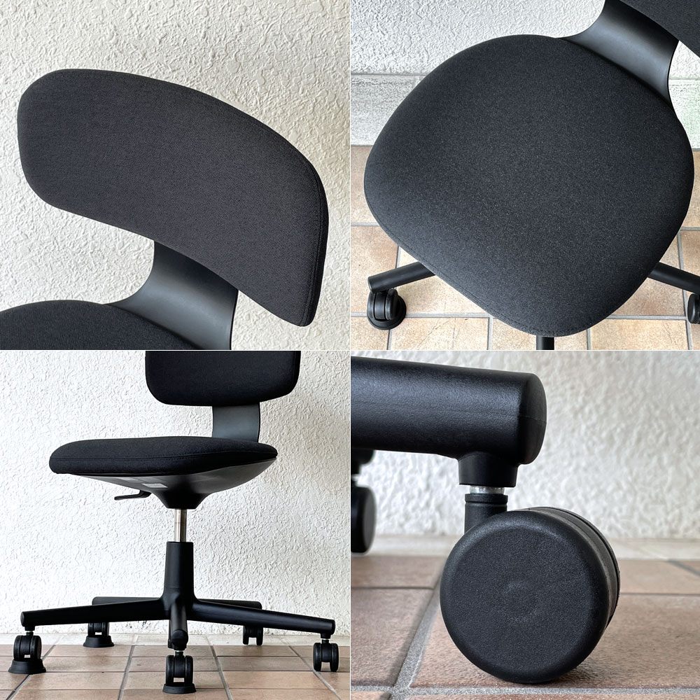 ヴィトラ vitra ルーキー Rookie デスクチェア キャスターチェア コンスタンチン・グルチッチ ダークグレー系ファブリッック 定価￥78,100- ◇
