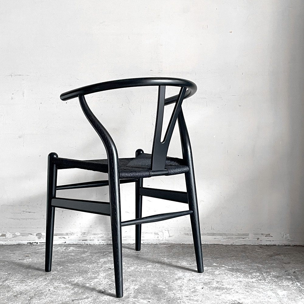 カールハンセン＆サン Carl Hansen & Son CH24 Yチェア オーク材 ブラックラッカー×ブラックペーパーコード ハンス・J・ウェグナー デンマーク 北欧家具 ■