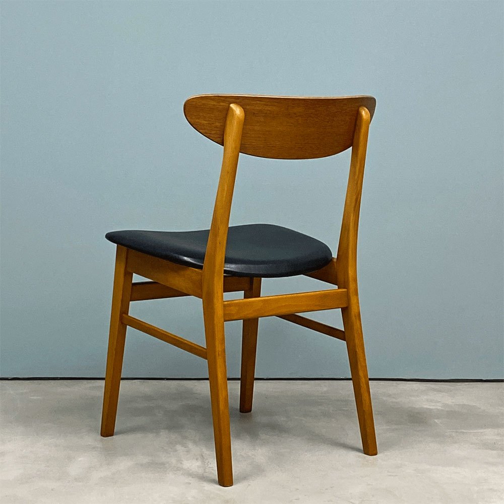 ファーストラップ FARSTRUP サイドチェア No.210 ダイニングチェア チーク材×ビーチ材 デンマーク 北欧ビンテージ ◎