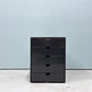 ユーエスエムハラー USM Haller USMハラー ユーエスエム イノス USM inos DRAWER SET ドロワーセット 5段 レターケース ブラック系カラー ◎