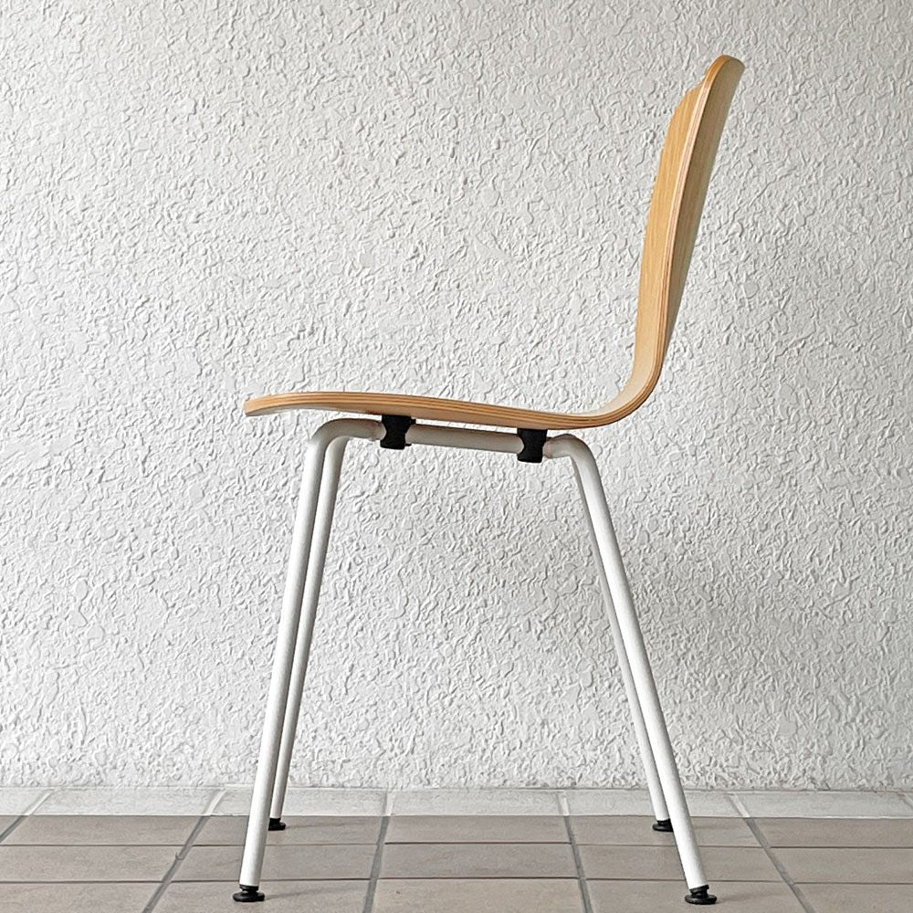 ヴィトラ vitra ハルプライチューブ HAL Ply Tube サイドチェア ダイニングチェア ジャスパー・モリソン ライトオーク アイボリー 定価80,300円 ◇