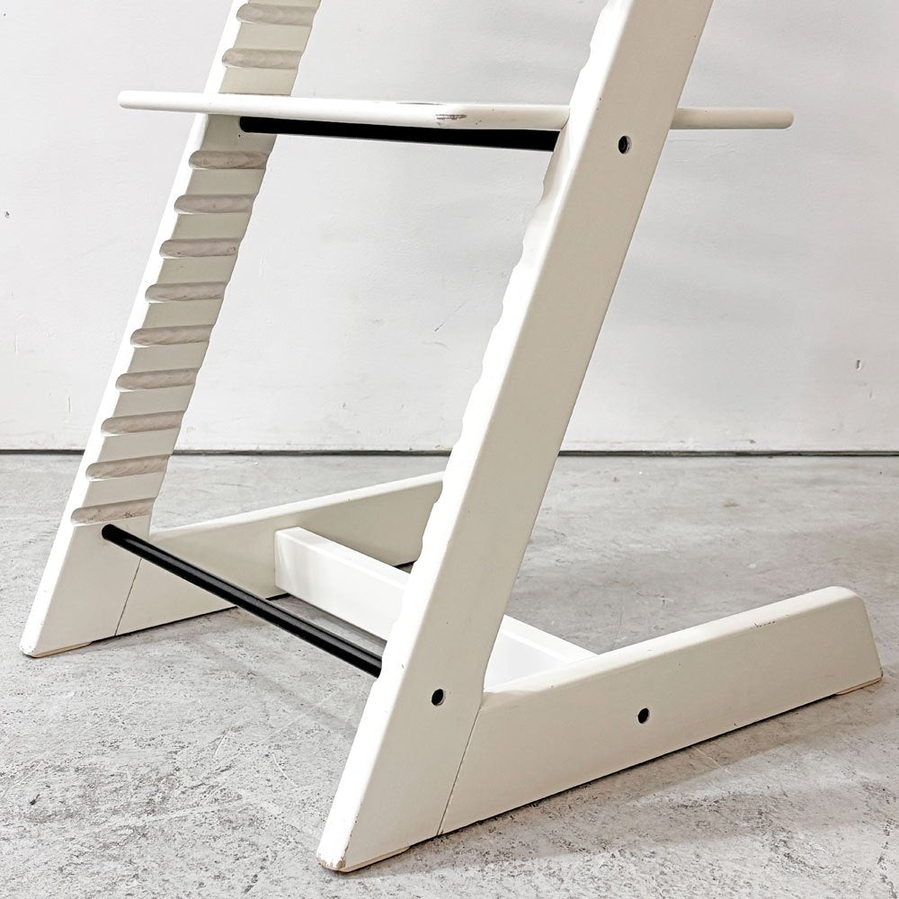 ストッケ STOKKE トリップトラップ TRIPP TRAPP ベビーチェア キッズチェア ホワイトカラー S/N4～ ノルウェー 北欧家具 ●