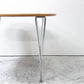 フリッツハンセン Fritz Hansen B603 スーパー円テーブル Bテーブル ダイニングテーブル 100x100cm ピート・ヘイン アルネ・ヤコブセン 北欧家具 ●