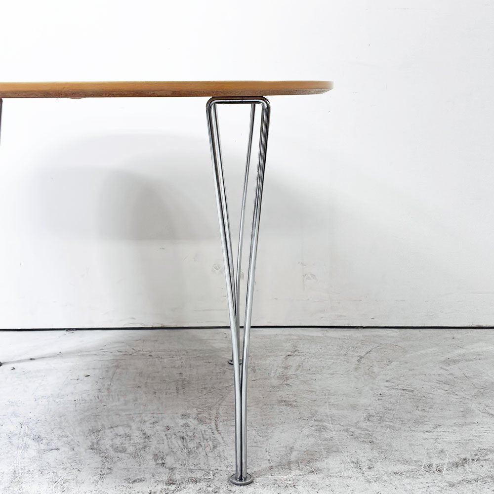 フリッツハンセン Fritz Hansen B603 スーパー円テーブル Bテーブル ダイニングテーブル 100x100cm ピート・ヘイン アルネ・ヤコブセン 北欧家具 ●