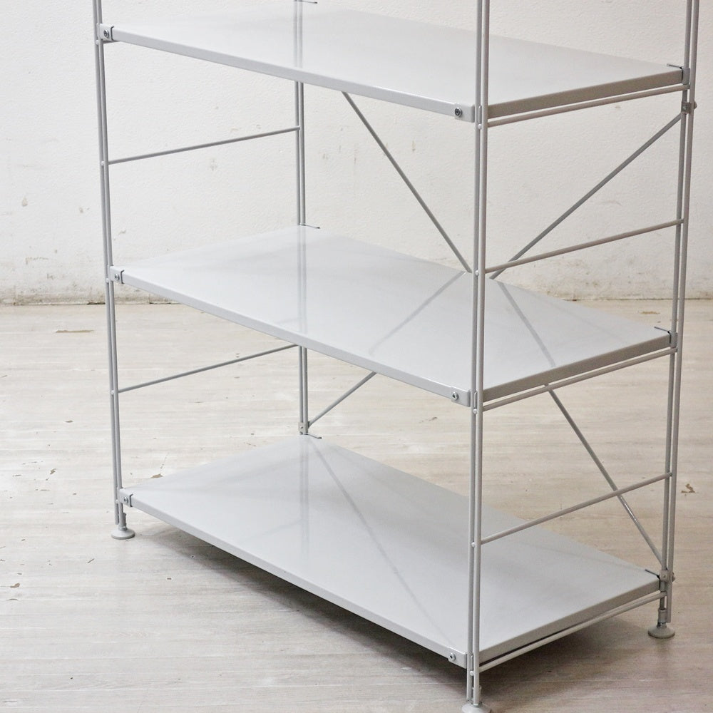 無印良品 MUJI スチールユニットシェルフ オープンシェルフ スチール棚 6段 W84 H175cm ●