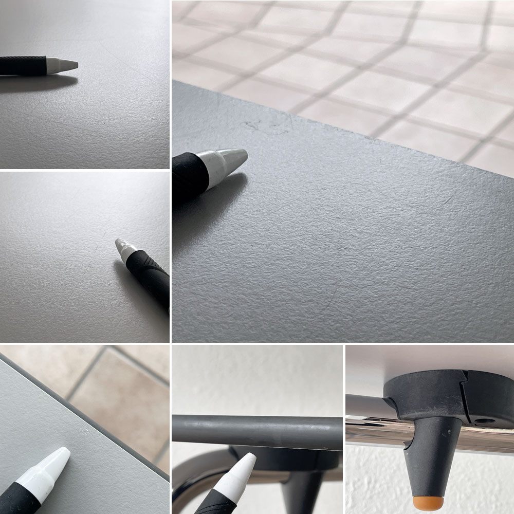 ヴィトラ vitra ハルテーブル HAL Table Square ダイニングテーブル スクエア W75cm グレー ジャスパー・モリソン 廃番 ◇