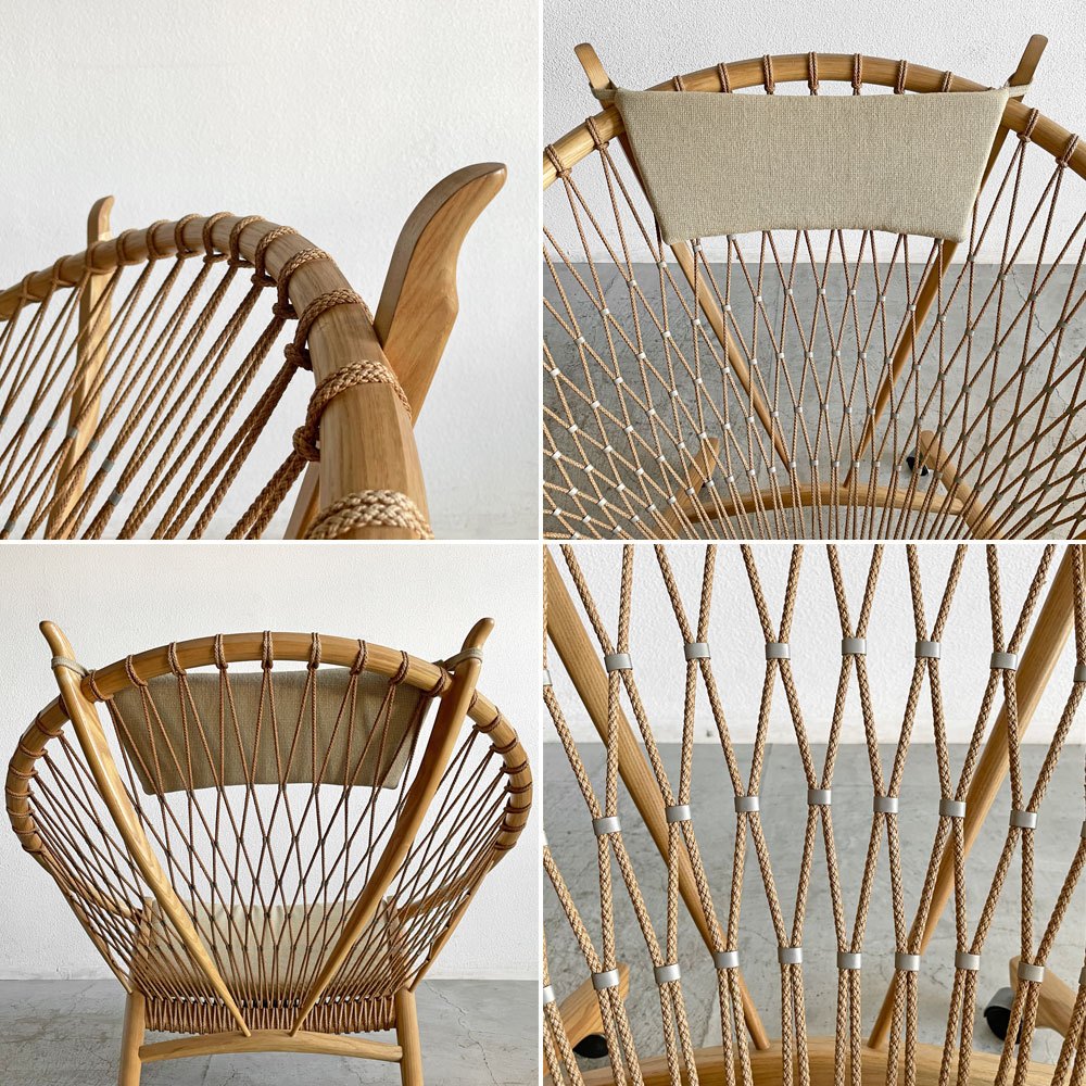 PPモブラー PP Mobler PP130 サークルチェア ラウンジチェア オーク材 キャスター付 ハンス・J・ウェグナー デンマーク 北欧家具 現行定価￥1,984,400- 〓