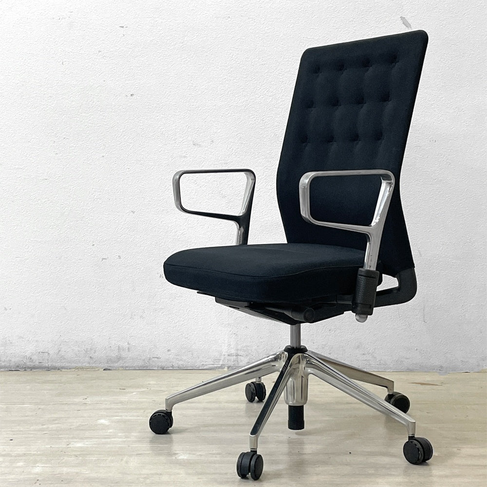 ヴィトラ vitra IDトリム ID Trim リングアーム オフィスチェア ハイバック ブラック アントニオ・チッテリオ 定価￥196,900- ●