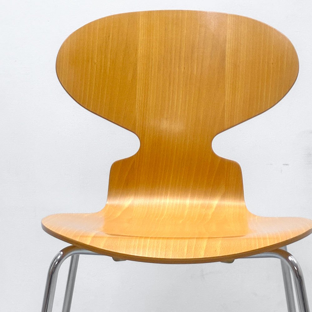 フリッツハンセン Fritz Hansen 3101 アリンコチェア アントチェア 4本脚 ナチュラルビーチ ラッカー仕上げ アルネ・ヤコブセン A ●