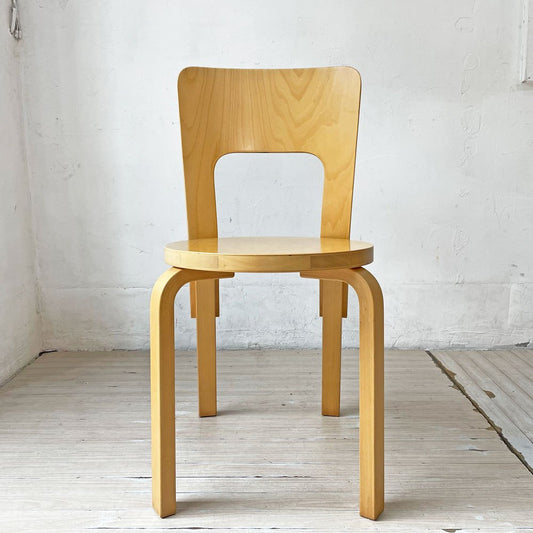 アルテック artek チェア66 Chair66 バーチ材 ダイニングチェア アルヴァ・アアルト フィンランド 北欧家具 A ★