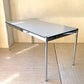 USMハラー USM Haller モジュラーファニチャー ハラーテーブル ワーキングデスク W150cm アジャスター パールグレーラミネート(ホワイト) 高さ調整機能付 スイス ★