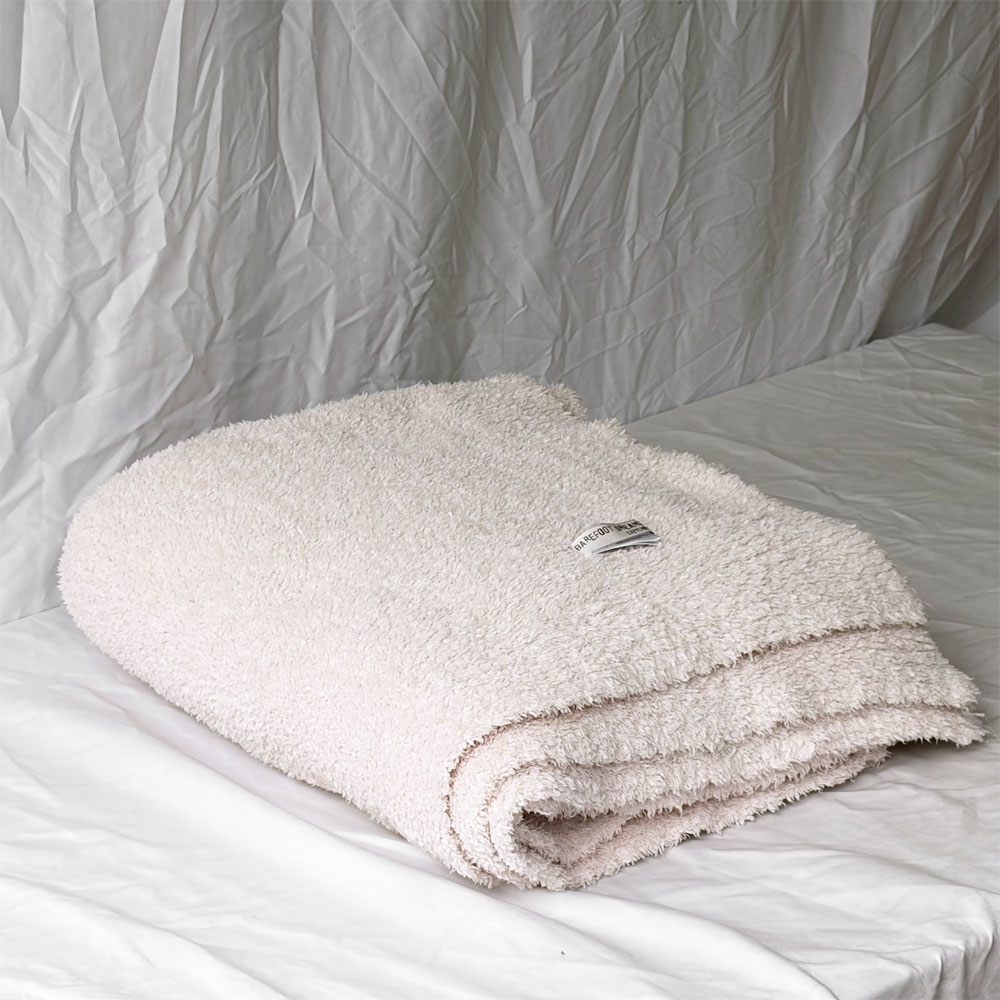 ベアフット ドリームズ BAREFOOT DREAMS コージーシック スロー CozyChic Throw ブランケット 137×183cm ピンク系カラー B ◇