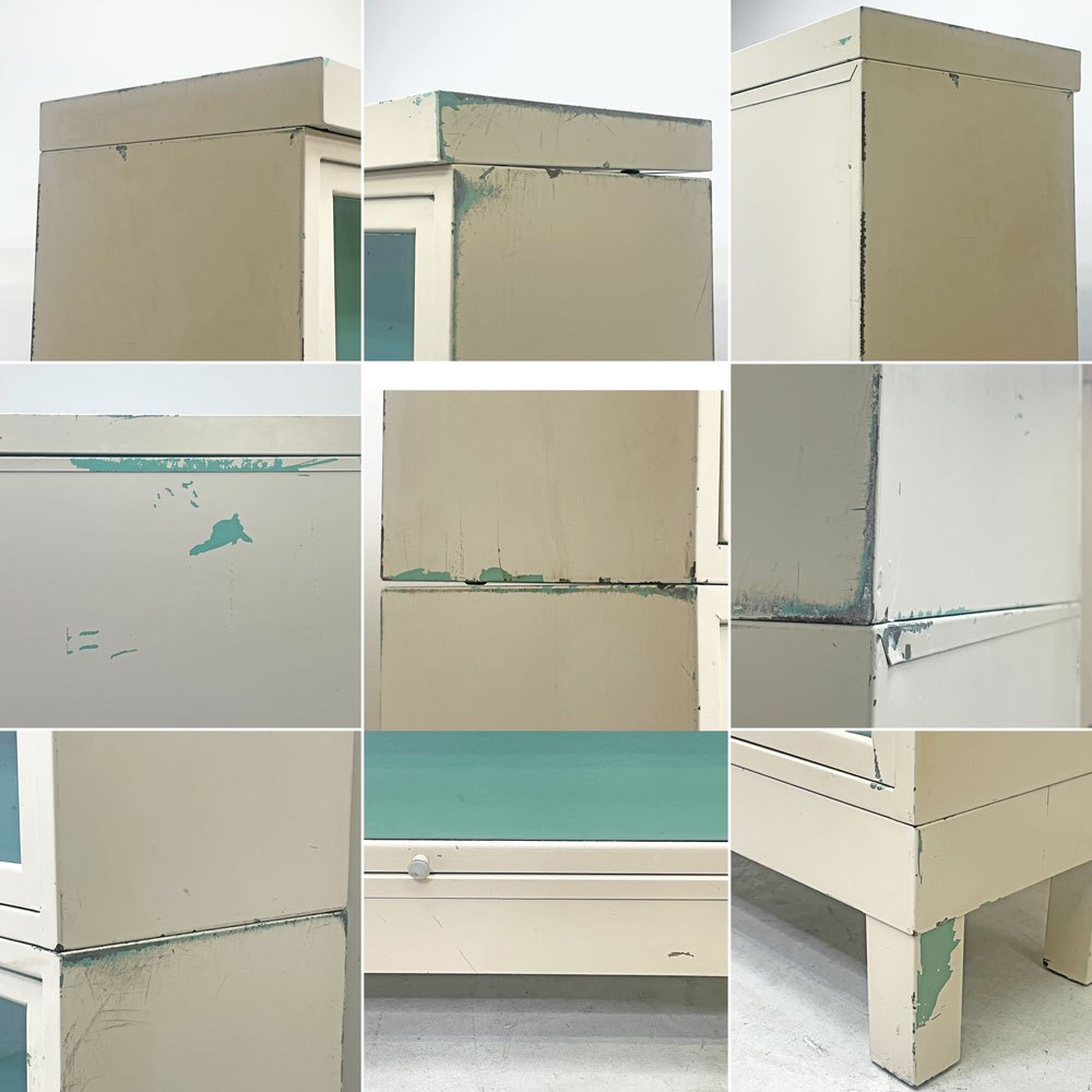 General Fireproofing Company スチール製 スタッキング ブックケース フリップアップ キャビネット USビンテージ ●