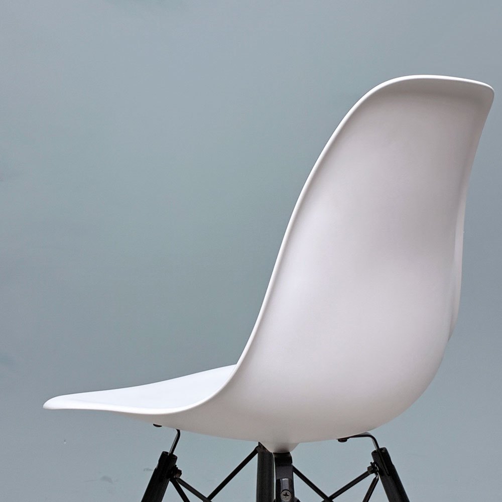 ハーマンミラー HermanMiller サイドシェルチェア ドゥエルレッグ DSW アルパイン × エボニー ポリプロピレン製 イームズ ミッドセンチュリー B ◎