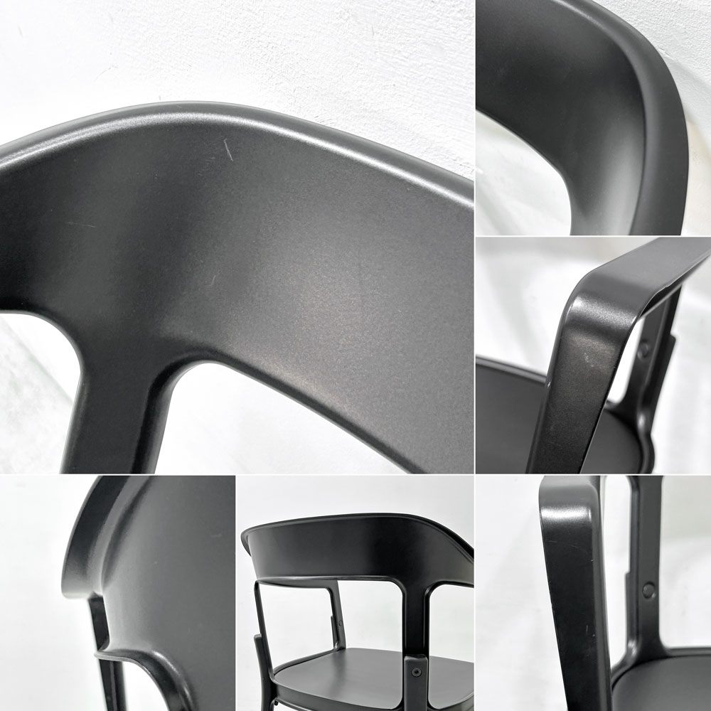 マジス Magis スティールウッドチェア Steelwood Chair アームチェア ブラック × ブラック ビーチ ロナン＆エルワン・ブルレック イタリア ●