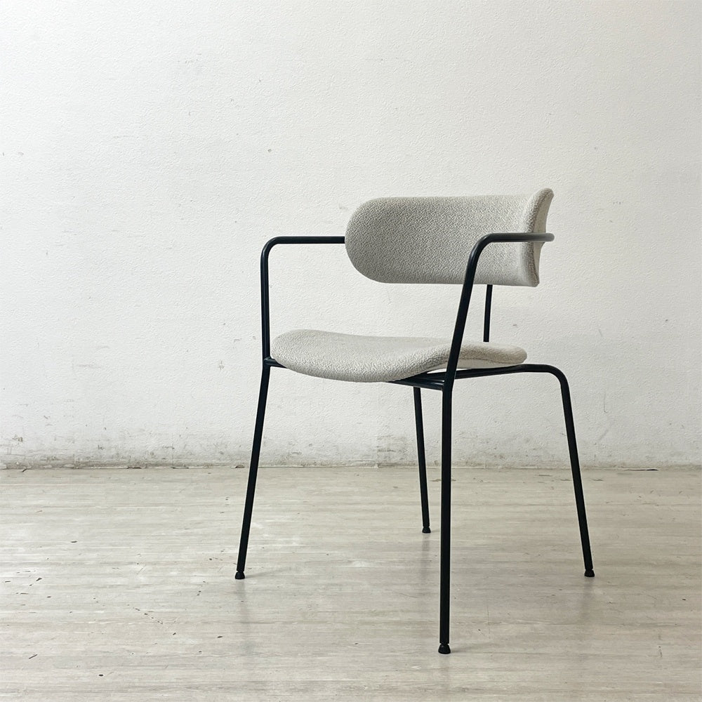 ワークプラス Work Plus ホアカチェア HOAKA CHAIR アームチェア スタッキング スチールフレーム ファブリック グレー アスプルンド取扱 B ●