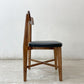 ジャーナルスタンダードファニチャー j.s.F シノン CHINON CHAIR ダイニングチェア PVCレザーシート  ラバーウッド材 ブラック B ●