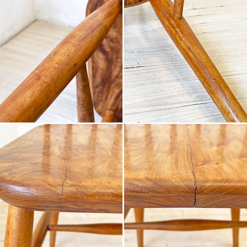 ビンテージ 6スポークバック チェア Vintage 6 spoke back Chair トラディショナル デザイン 無垢材シート キッチンチェア★