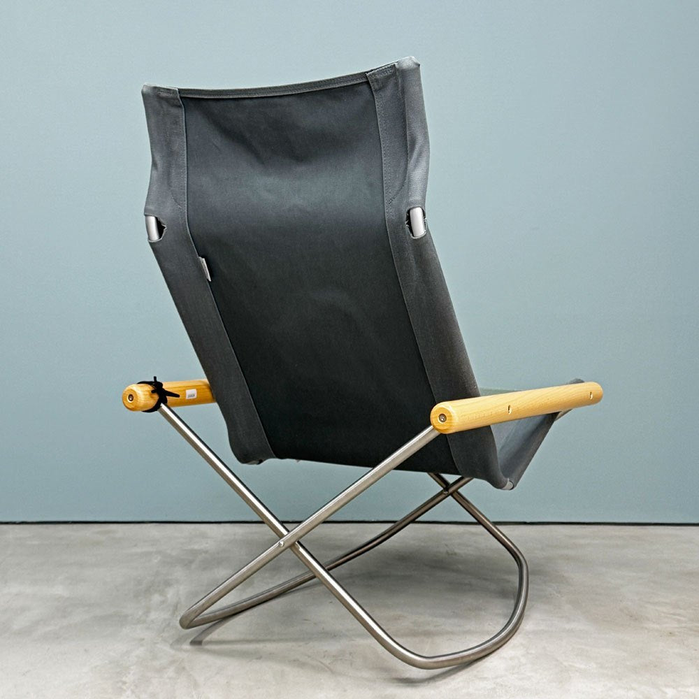 ニーチェアX NY chair X フォールディングチェア ロッキング 折り畳み ナチュラル×グレー MoMA 藤栄 新居 猛 ◎
