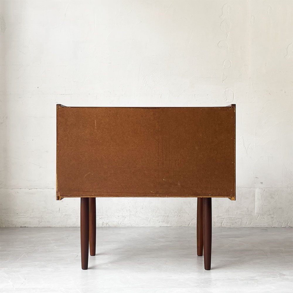 デンマークビンテージ Danish Vintage チーク材 スモールチェスト サイドチェスト 3ドロワー W65cm 北欧家具 ★