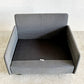 カッシーナイクスシー Cassina ixc. カレス CARESS 1シーターソファ 1人掛け ファブリック グレー×ネイビー モールドウレタン キャスター付 参考価格28万円 廃番 A 〓