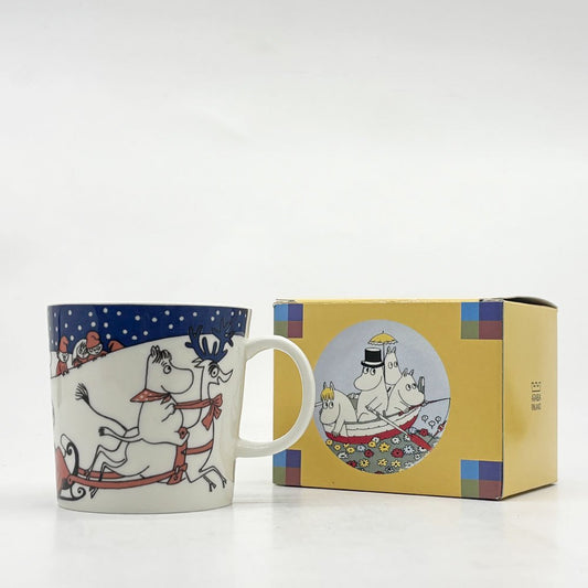 アラビア ARABIA ムーミン MOOMIN マグ カップ クリスマス グリーティング 1997-2002年 限定 フィンランド 北欧食器 箱付き 希少 ●