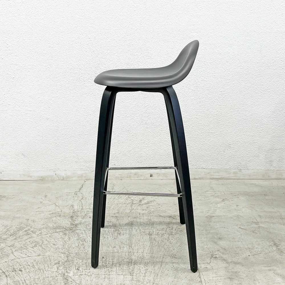 グビ GUBI 3D バースツール Bar Stool カウンターチェア KOMPLOT DESIGN ブラック ウォールナット材 デンマーク 定価281,462円 A 〓