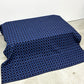 エレノア・プリチャード Eleanor Pritchard 525 LINE ホワイト × ブルー ブランケット 150×180cm イギリス 展示品 ◎