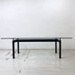 カッシーナ Cassina ル・コルビジェ LC6 ダイニングテーブル ターブル テューブ ダヴィオン テーブル 6 TABLE TUBE D’AVION ガラス天板 W225×D85cm ブラック 定価￥1,111,000- ●