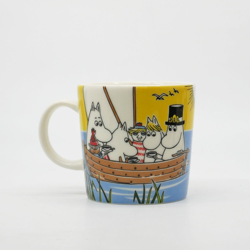 アラビア ARABIA ムーミンマグ MOOMIN クリップダッスとトゥーティッキの航海 2014年 夏限定 フィンランド 北欧食器 箱付き ●