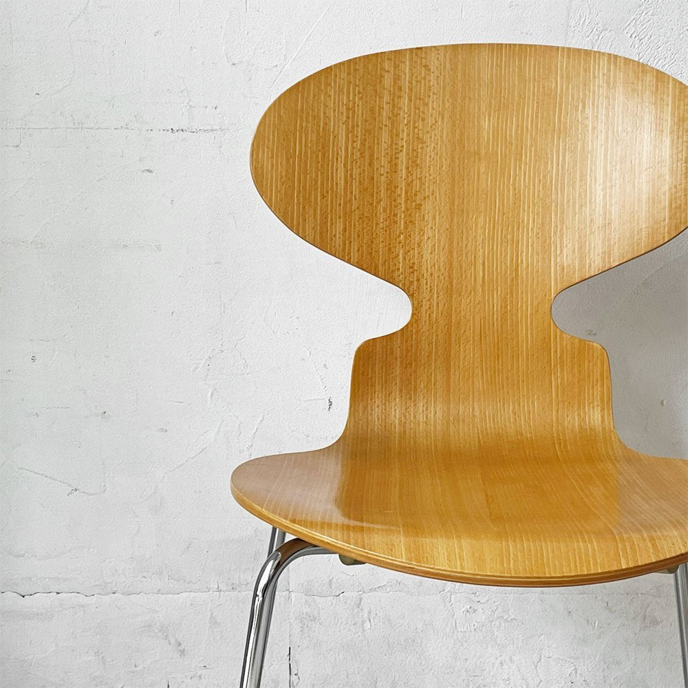 フリッツハンセン Fritz Hansen アントチェア 4本脚 ナチュラルビーチ ラッカー アルネ・ヤコブセン 北欧家具 ★