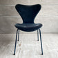 フリッツハンセン Fritz Hansen 3107 セブンチェア フルパティング ベルベット生地 ミッドナイトブルー アルネ・ヤコブセン デンマーク 北欧家具 B ♪