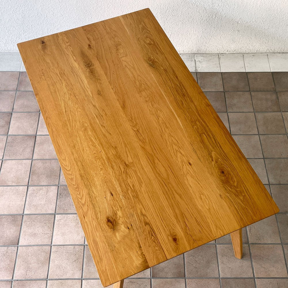 クラッシュゲート CRASH GATE ダイニングテーブル オーク無垢材 W150cm 関家具 ナチュラルモダン ◇