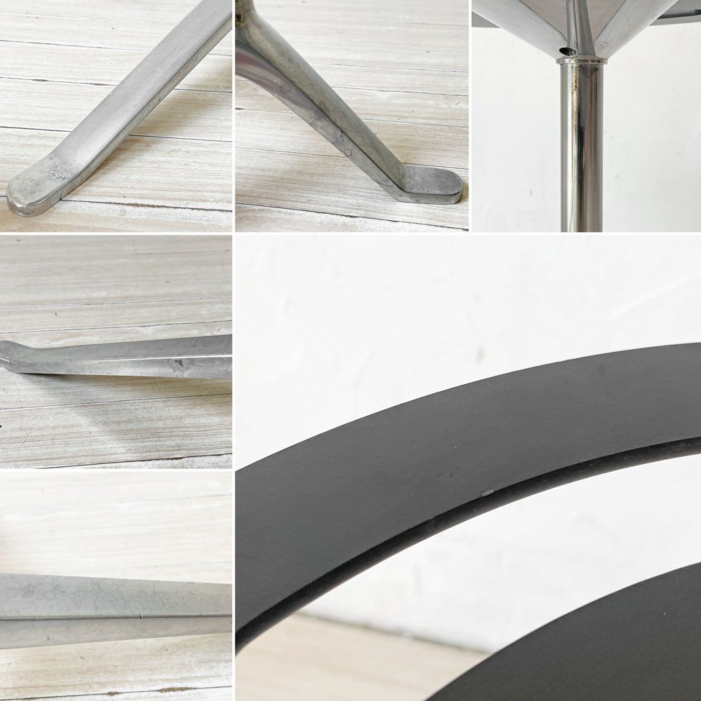 フリッツハンセン Fritz Hansen リトルフレンド LITTLE FRIEND サイドテーブル ブラック×クローム キャスパー・サルト 定価￥163,900- ★