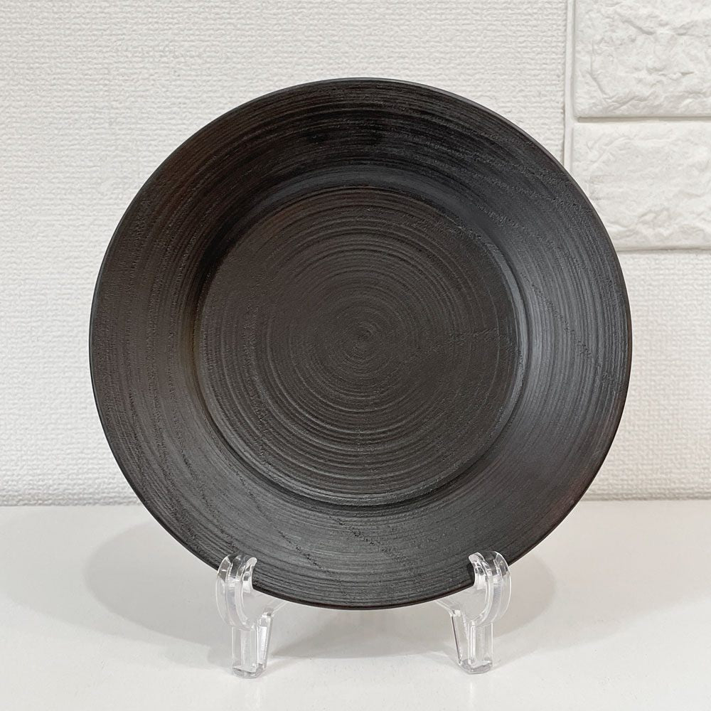 赤木明登 Akito Akagi パスタ皿 黒 nurimono 約21cm 漆器 輪島塗 現代作家 C ◎