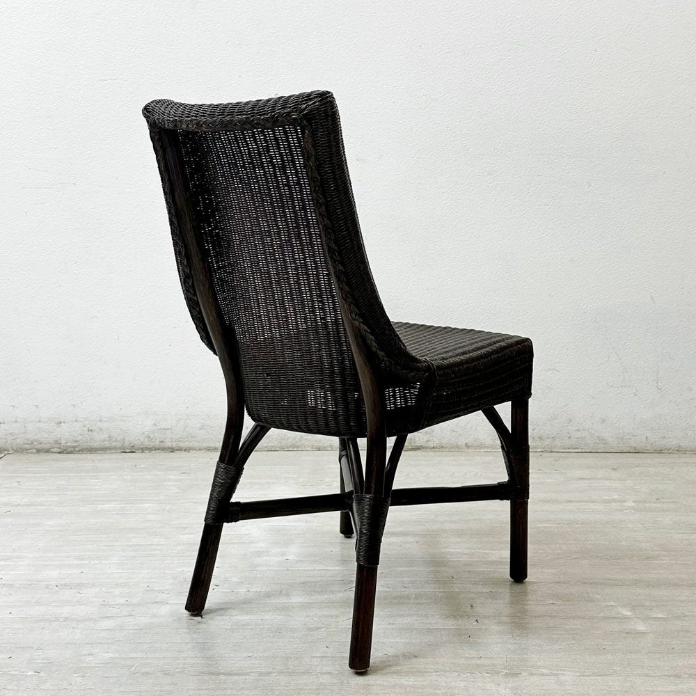 ワイスワイス WISE WISE ジャワ JAWA サイドチェア ダイニングチェア ガーデンチェア ラタン×ペーパーコード ブラウン RPC-101 アジアン リゾートスタイル ●