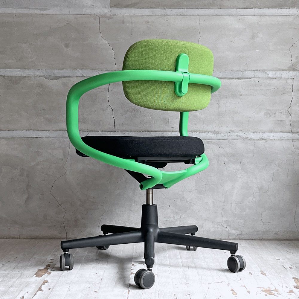 ヴィトラ vitra オールスター Allstar オフィスチェア デスクチェア グリーン × ブラック  ファブリック コンスタンチン・グルチッチ  参考定価￥163,900- ♪