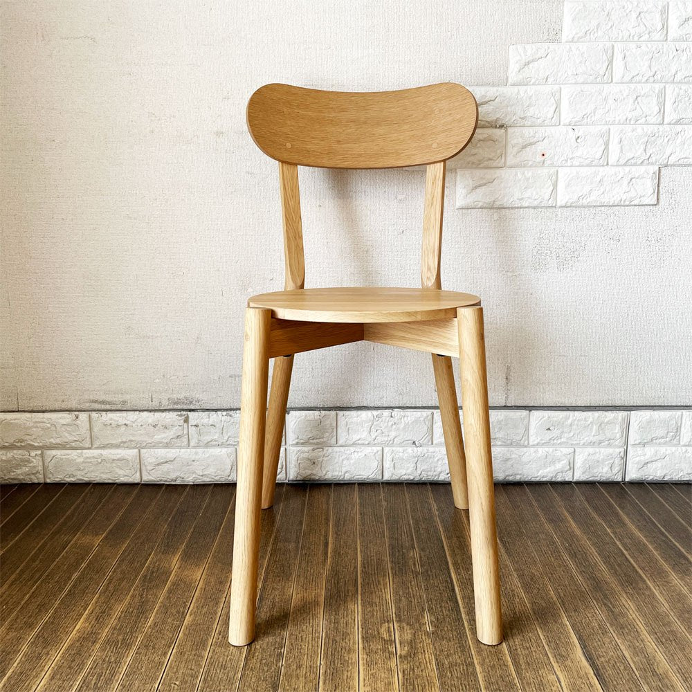 カリモクニュースタンダード KARIMOKU NEW STANDARD キャストールチェア CASTOR CHAIR ダイニングチェア PURE OAK 板座 スタッキング BIG-GAME A ◎