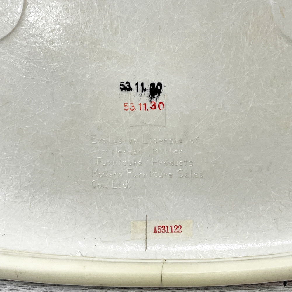 ハーマンミラー Herman Miller サイドシェルチェア サード 3rdビンテージ PVCレザー FRP製 スタッキングベース イームズ A ●