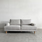 ウニコ unico イルラ IRULA 2.5シーターソファ W170cm ライトグレー ヘッドレスト付き カバーリング ロータイプ対応 定価¥119,900- 〓