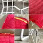 ノル Knoll 420 サイドチェア ワイヤーチェア ダイニングチェア ホワイト × レッド ファブリック フルカバー仕様 ハリー・ベルトイア ミッドセンチュリー ビンテージ ■