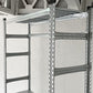 メタルシステム METALSISTEM スーパー123 SUPER123 シリーズ スチールシェルフ TIER STEEL SHELF ハンギングバーセット Ｗ128×Ｄ41.5×Ｈ213 4段 ◇