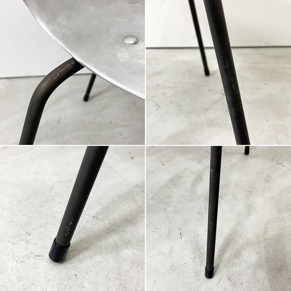 ニューデイズ ファクトリー NEWDAYS FACTORY アルミチェア DARUMA Chair 達磨型の椅子 アルミキャスト × アイアン脚 インダストリアル ●
