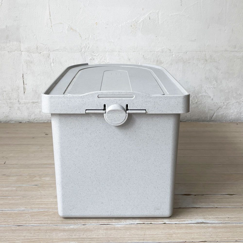 タッパーウェア Tupperware キッチンキーパー お米 10kg 密閉収納 2重蓋 保存容器 ライトストーングレー 廃盤 未使用品 ★