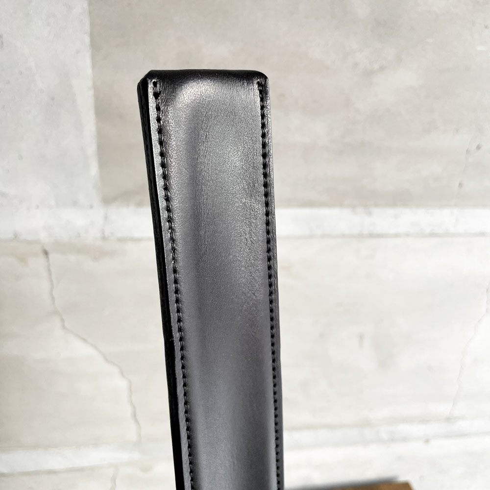 カッシーナイクスシー CASSINA ixc. シューホーン Shoehorn 靴べら 本革 レザー ブラック ステンレス グエナエル・ニコラ ♪
