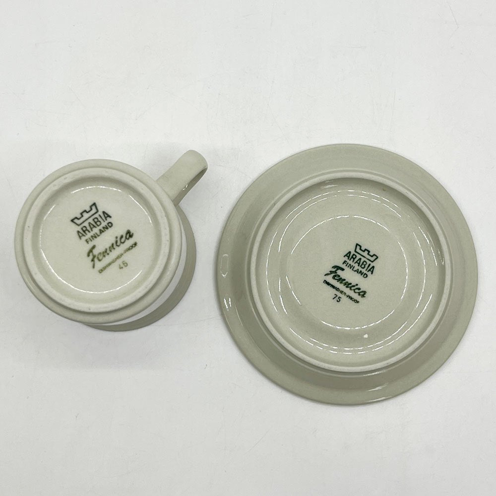 アラビア ARABIA フェニカ Fennica カップ&ソーサー ウラ プロコッペ 北欧食器 ビンテージ A ●