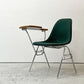 ハーマンミラー Herman Miller サイドシェルチェア セカンド 2nd ビンテージ アプホルスター スクールベース スタッキングベース 肘掛けテーブル付 イームズ ミッドセンチュリー A ●