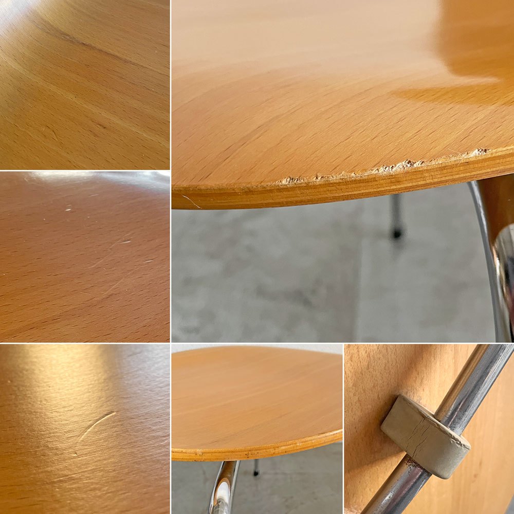 フリッツハンセン Fritz Hansen 3101 アリンコチェア アントチェア 4本脚 ナチュラルビーチ ラッカー仕上げ フェルトグライズ アルネ・ヤコブセン D 〓