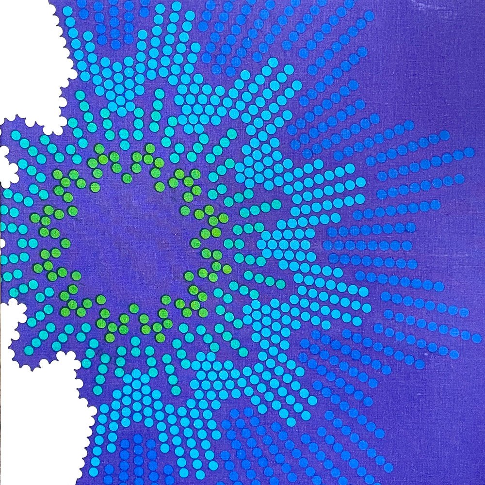 ミラ エックス MIRA-X MIRA-FIORI ビンテージ ファブリックパネル 41×41cm ヴェルナー・パントン Verner Panton ミッドセンチュリー スペースエイジ ■