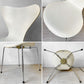 フリッツハンセン Fritz Hansen セブンチェア ラッカー ホワイト スタッキング アルネ・ヤコブセン デンマーク 北欧家具 B ★